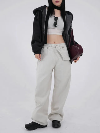 Lily Brushed Sailor Wide Pants