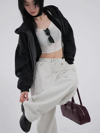 Lily Brushed Sailor Wide Pants