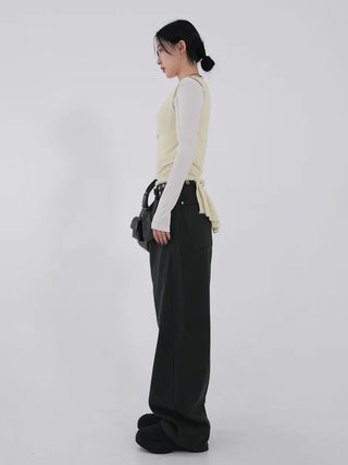 Lily Brushed Sailor Wide Pants