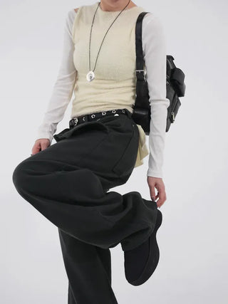 Lily Brushed Sailor Wide Pants