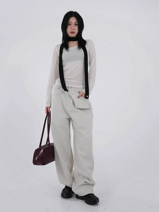 Lily Brushed Sailor Wide Pants