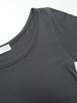 Daisy Basic Crop Long Sleeve Tee