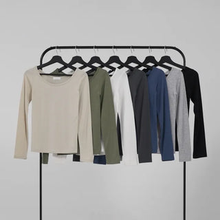 Daisy Basic Crop Long Sleeve Tee