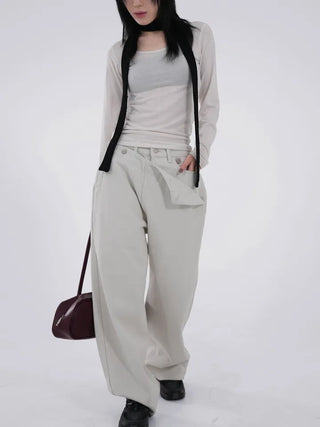 Daisy Basic Crop Long Sleeve Tee