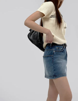 Three-legged raglan half knit