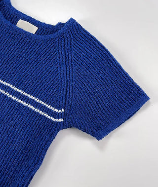 Three-legged raglan half knit