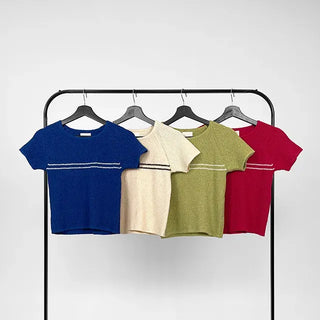 Three-legged raglan half knit