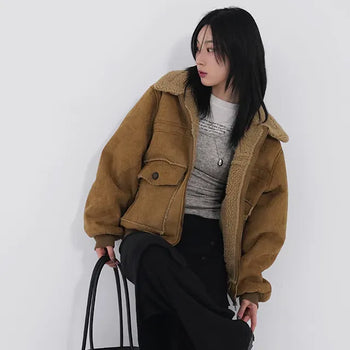 Aster Suede Shearling Jacket