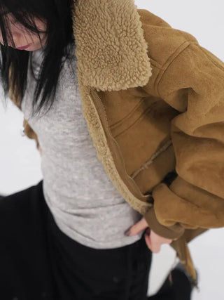 Aster Suede Shearling Jacket