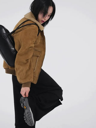 Aster Suede Shearling Jacket