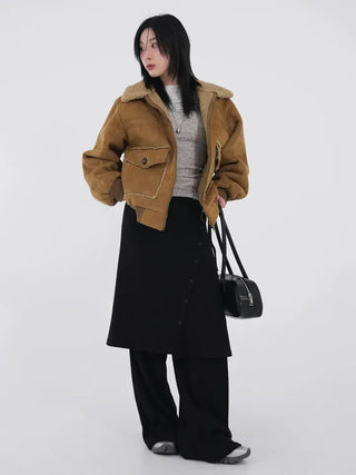 Aster Suede Shearling Jacket