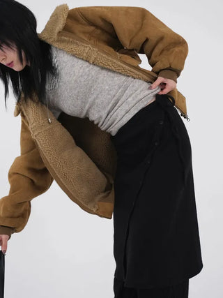 Aster Suede Shearling Jacket