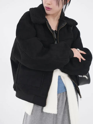 Aster Suede Shearling Jacket