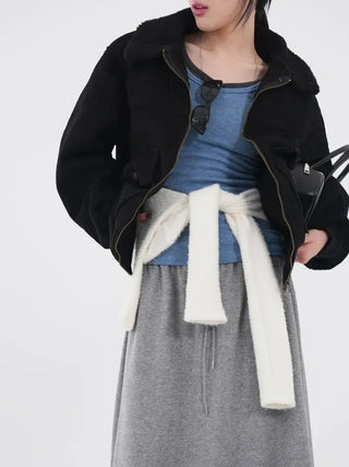 Aster Suede Shearling Jacket