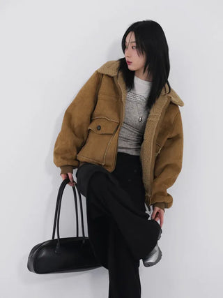 Aster Suede Shearling Jacket