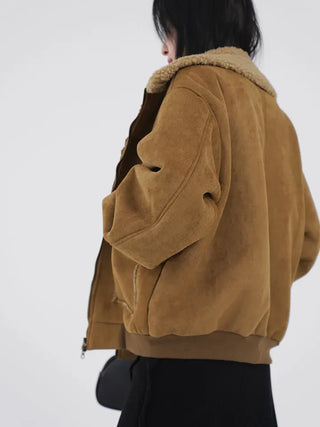 Aster Suede Shearling Jacket