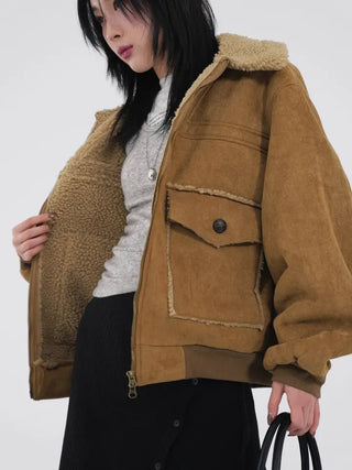 Aster Suede Shearling Jacket