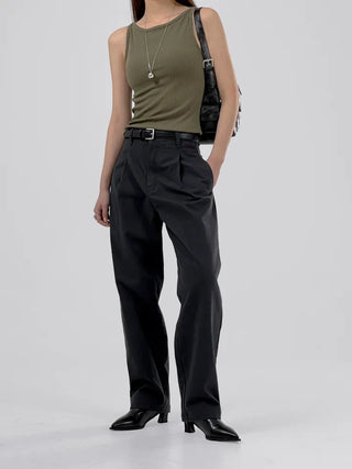 Dree Pintuck Cotton Pants
