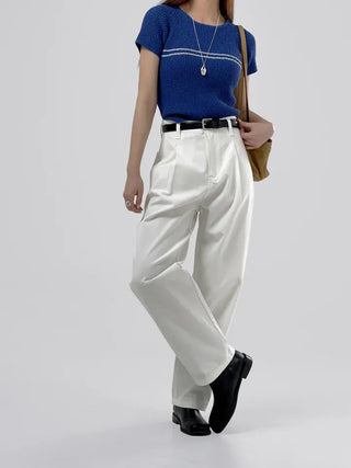 Dree Pintuck Cotton Pants