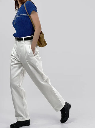 Dree Pintuck Cotton Pants