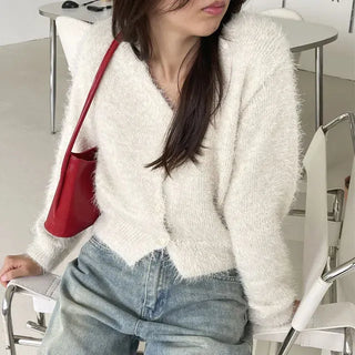 Ruen Pine Needle V-neck Cardigan