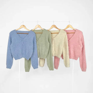 Ruen Pine Needle V-neck Cardigan