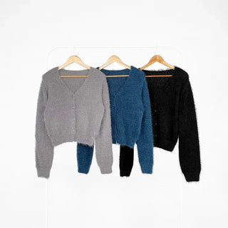 Ruen Pine Needle V-neck Cardigan
