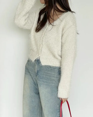 Ruen Pine Needle V-neck Cardigan