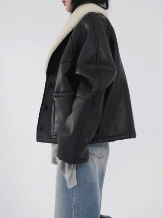 Alissa Shawl Collar Shearling Jacket