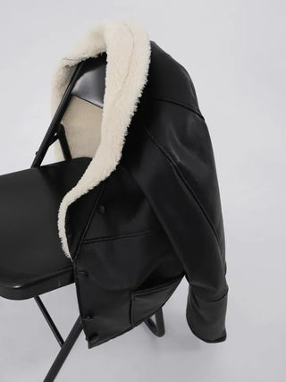 Alissa Shawl Collar Shearling Jacket