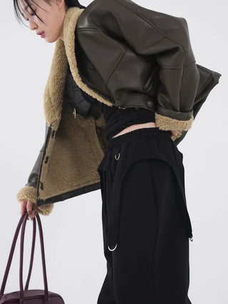 Alissa Shawl Collar Shearling Jacket