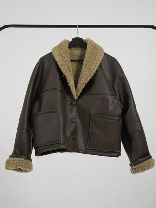Alissa Shawl Collar Shearling Jacket