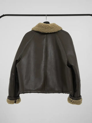 Alissa Shawl Collar Shearling Jacket