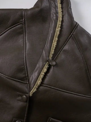 Alissa Shawl Collar Shearling Jacket