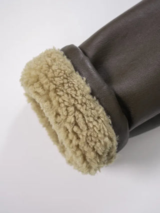 Alissa Shawl Collar Shearling Jacket