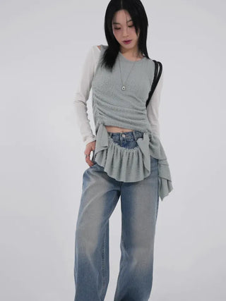 Hia Washed Wide Denim