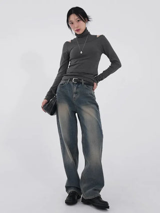 Hia Washed Wide Denim