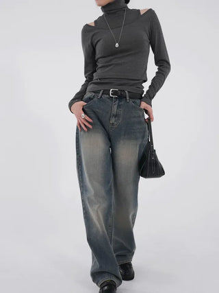 Hia Washed Wide Denim
