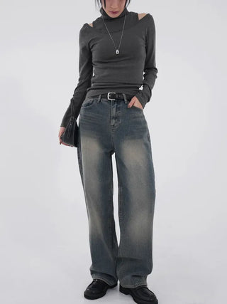Hia Washed Wide Denim