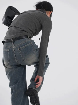 Hia Washed Wide Denim