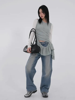 Hia Washed Wide Denim