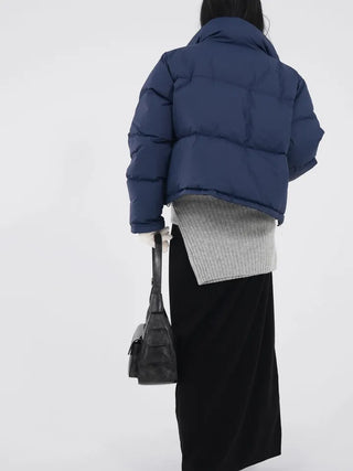 Mag Reversible Check Short Padded Jacket