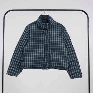Mag Reversible Check Short Padded Jacket
