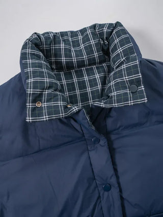 Mag Reversible Check Short Padded Jacket