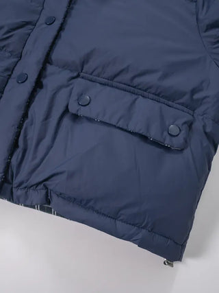 Mag Reversible Check Short Padded Jacket