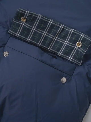 Mag Reversible Check Short Padded Jacket