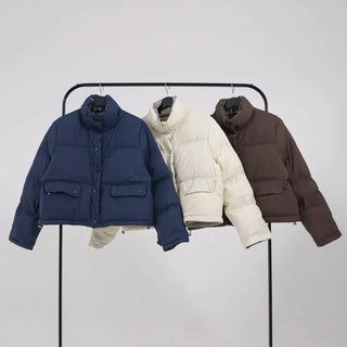 Mag Reversible Check Short Padded Jacket