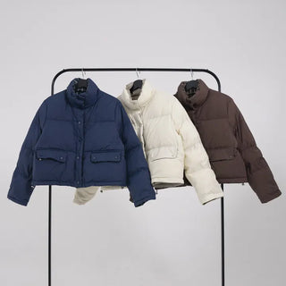 Mag Reversible Check Short Padded Jacket