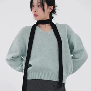 Harper V-Neck Alpaca Knit