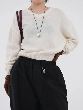 Harper V-Neck Alpaca Knit